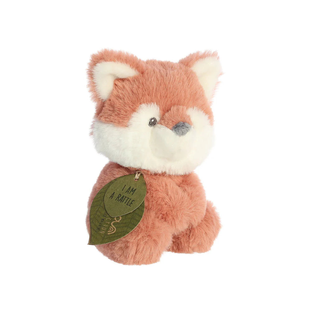 Ebba Eco Francis Fox Baby Rattle Soft Toy