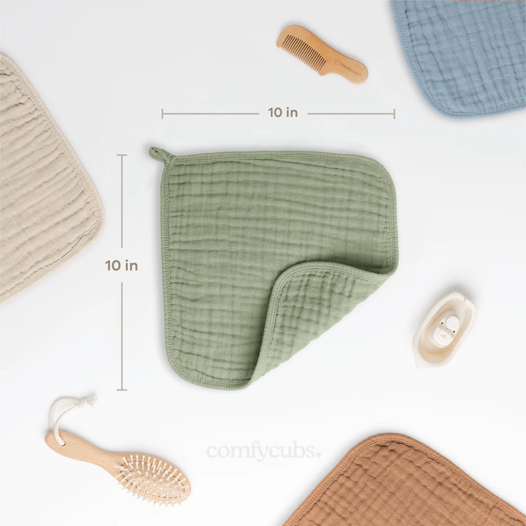 Muslin Washcloths Pack of 6